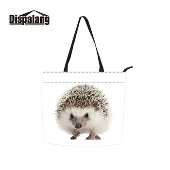 

Dispalang Animal Print Women Shoulder Bag Hedgehog Female Canvas Tote Bag Ladies Handbags Casual Shopping Bag Girls Grocery Bag