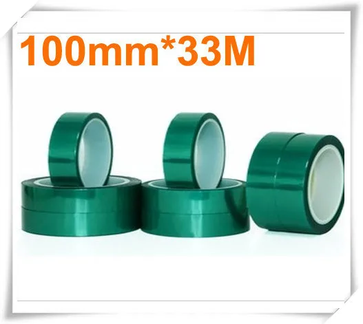 

high quality 0.06mm*100mm*33m Green PET Tape Hi-Temp PCB Solder Mask