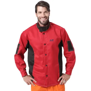 

Welding Jacket Flame/Heat/Abrasion Resistant Working Cloths Flame Retardant Cotton Worker Jacket for Welder Safety