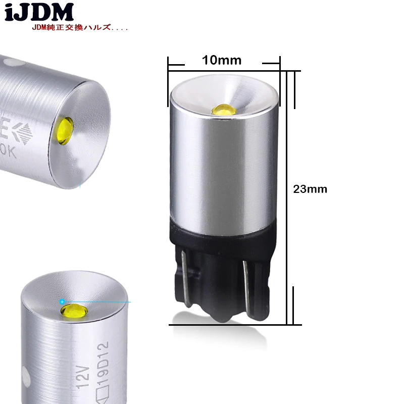 IJDM 4 шт. 6000K Ксеноновые белые XB D T10 168 194 2825 W5W светодиодные лампы для стояночного