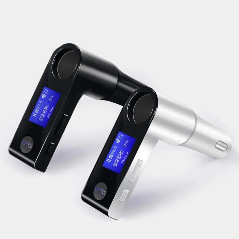 G7S HD Дисплей автомобильный передатчик модулятор Bluetooth 4,1 Hands-free Комплект MP3 музыкальный плеер FM USB Зарядное устройство Bluetooth автомобильный набор, свободные руки