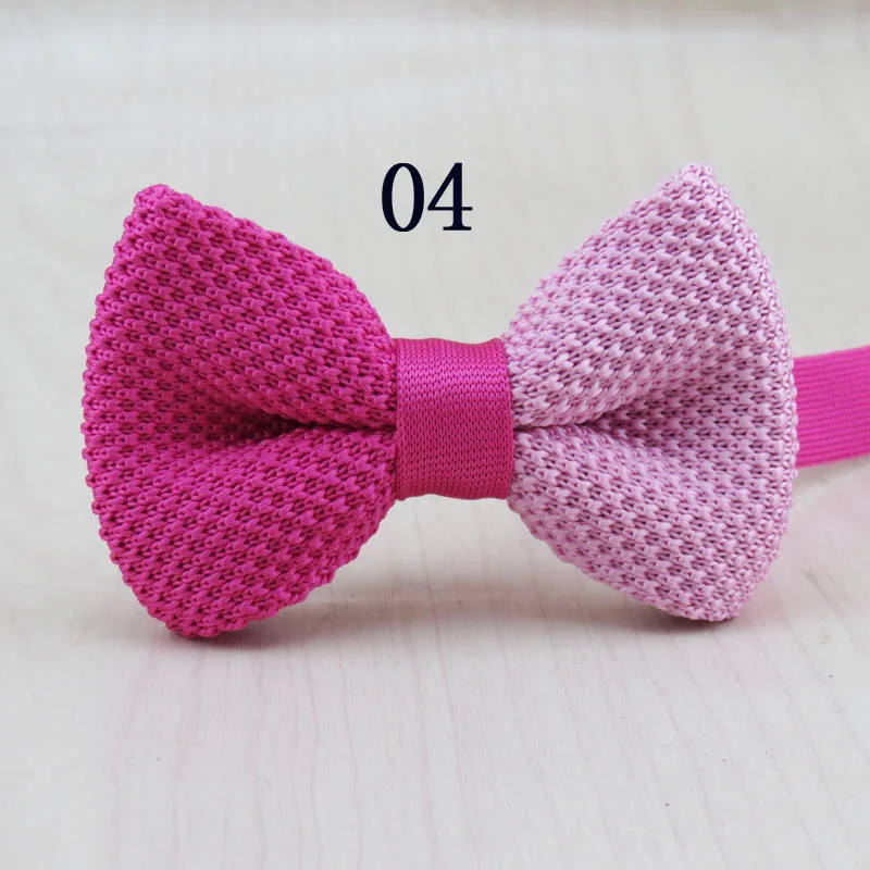 Neue kinder strick bowtie Viele doppel nähte und dot muster design hot mom flut schatz erforderliche