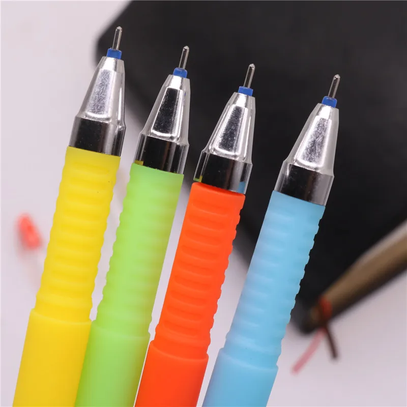 4 шт Смешанная гелевая ручка для творчества синяя заправка 0,38 мм сладкий внешний вид подарочная ручка чернила стираемый студент, школа, офис канцелярский подарок; ручка