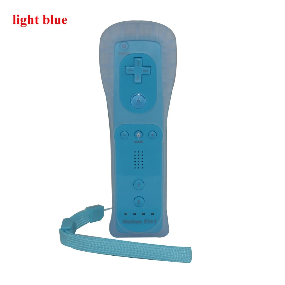 Wireless Games Remote Controller for Wii Built in Motion Plus Nunchuck for Nintendo for Wii Controle Silicone Soft Case