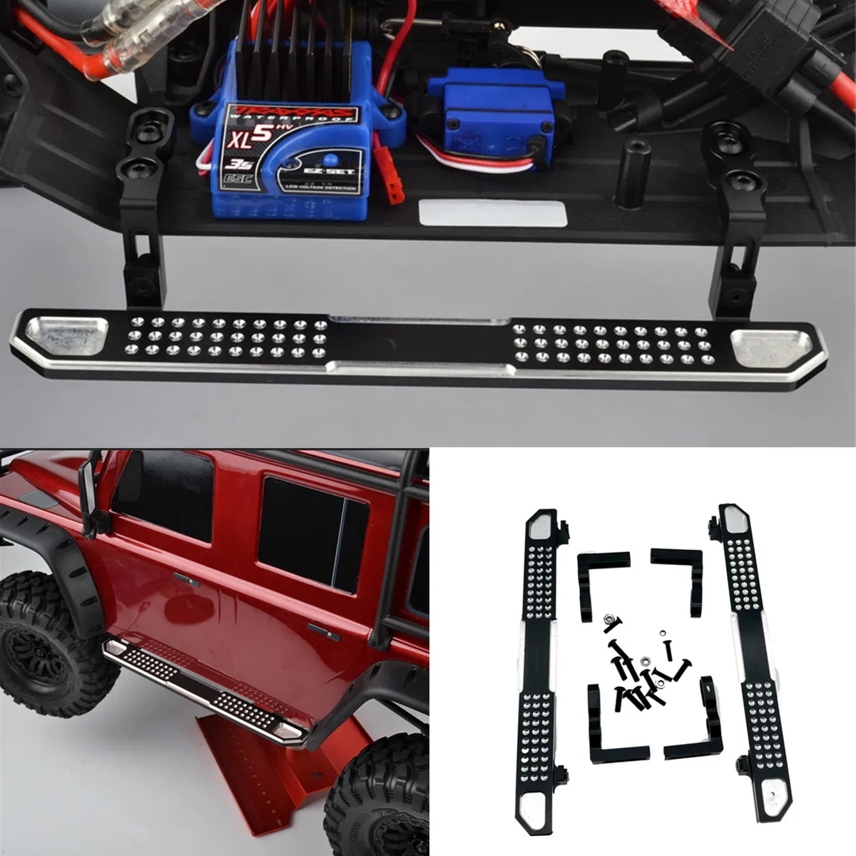 

1Pair CNC Alloy Metal Pedal Side Board For Traxxas Trx4 Bronco 1/10 Scale RC Crawler Upgrade Parts RC Crawler Side Pedal