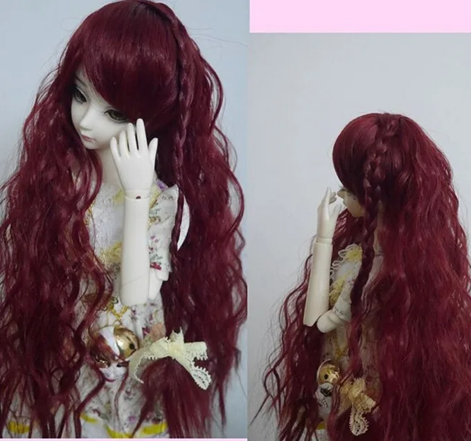 25 см прямые кукольные волосы SD AD 1/3 1/4 1/6 bjd куклы diy парики для blyth bjd куклы tress