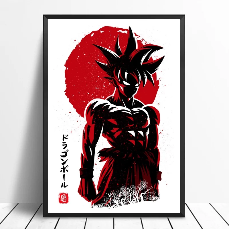 

Japanese Classic Anime Dragon Ball Character Posters Canvas Print Home Wall Decor No Frame