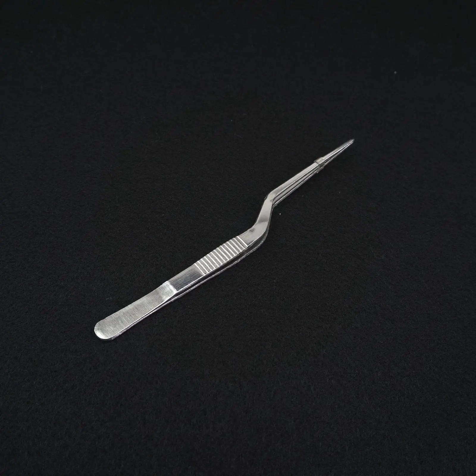 

16cm Length SS Medical Gun Type Smooth Dressing Forceps Tweezers Labware