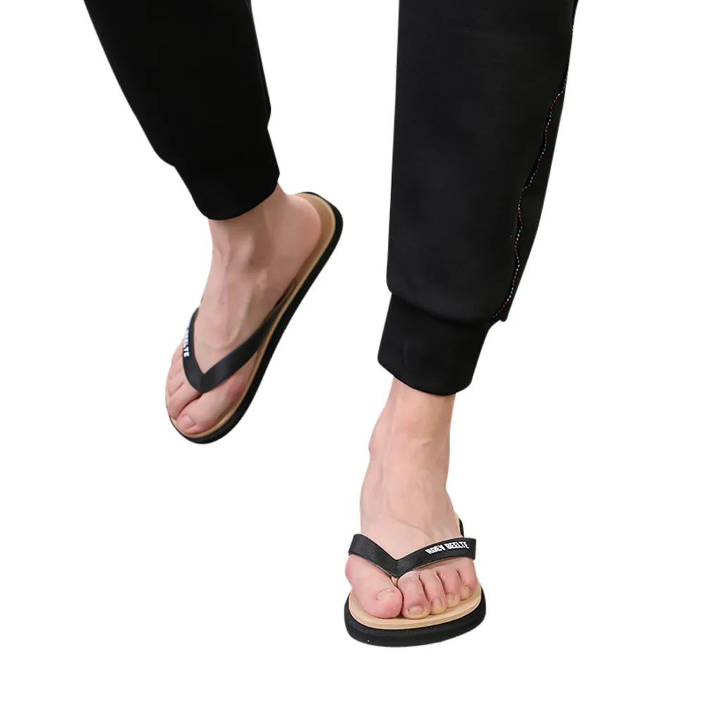 SAGACE/мужские шлепанцы; Летние повседневные Вьетнамки; повседневные мужские шлепанцы; обувь больших размеров; модные пляжные шлепанцы с круглым носком; мужская обувь