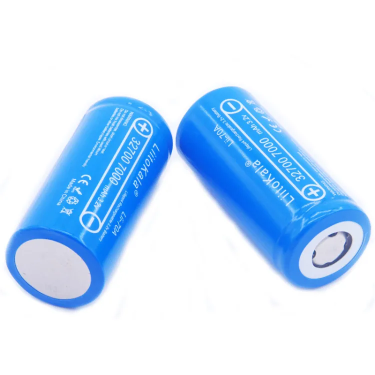 Liitokala-bateria recarregável lifepo4 32700 v, 3.2 mah, 10 peças