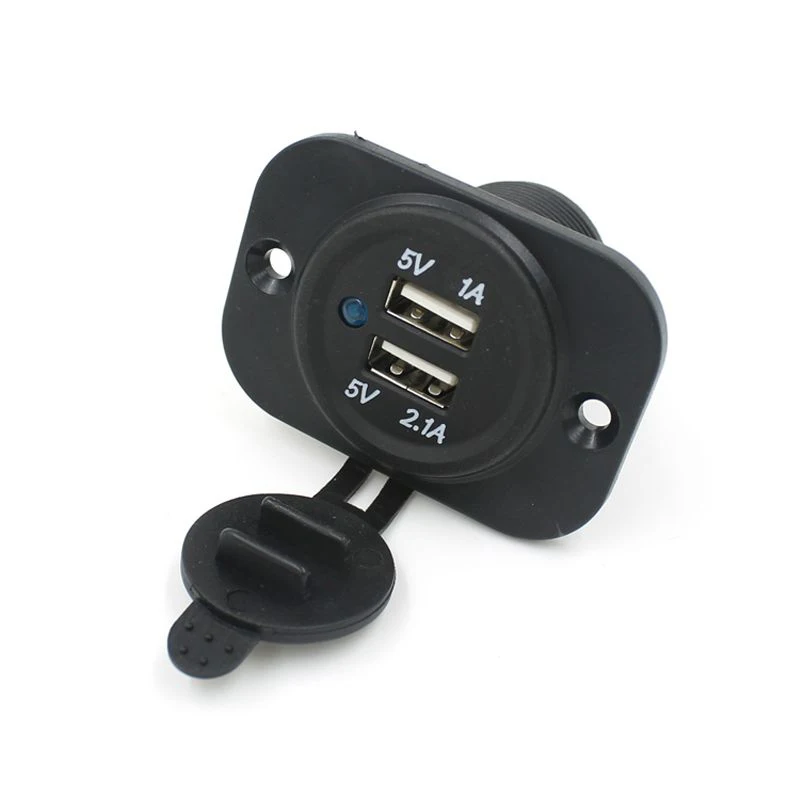 

2019 NEW 12V Car Cigarette Lighter Socket Splitter Dual USB Charger Power Adapter For huawei For Xiaomi mI For Iphone QI C N