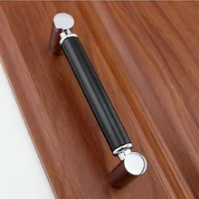 128mm modern fashion furniture decoration handle Black shiny silver ktichen cabinet dresser cupboard wardrobe door pull