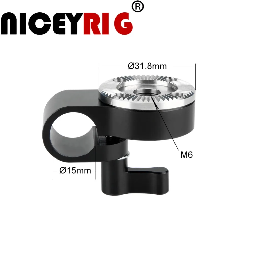 NICEYRIG 15 мм рельсовый Зажим адаптер с креплением ARRI для dslr камеры на плечо