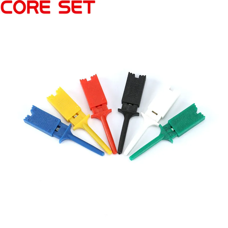 Multi-color 10 Pcs Mini Test Hook Clip Test Probe Testing SMD Grabber RC 