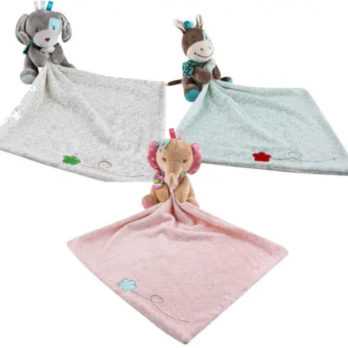 

Security Blanket Infant Ease Towel Play Toy Doll Animal Baby Toddler Comforter