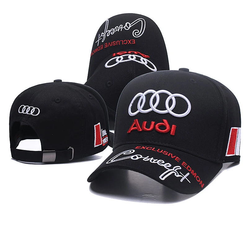 

Brand Baseball Cap for your Car 2019 New Black Grey Red Brand Baseball Cap Unisex 100% Cotton Racing Cap and Hat Car Accessories