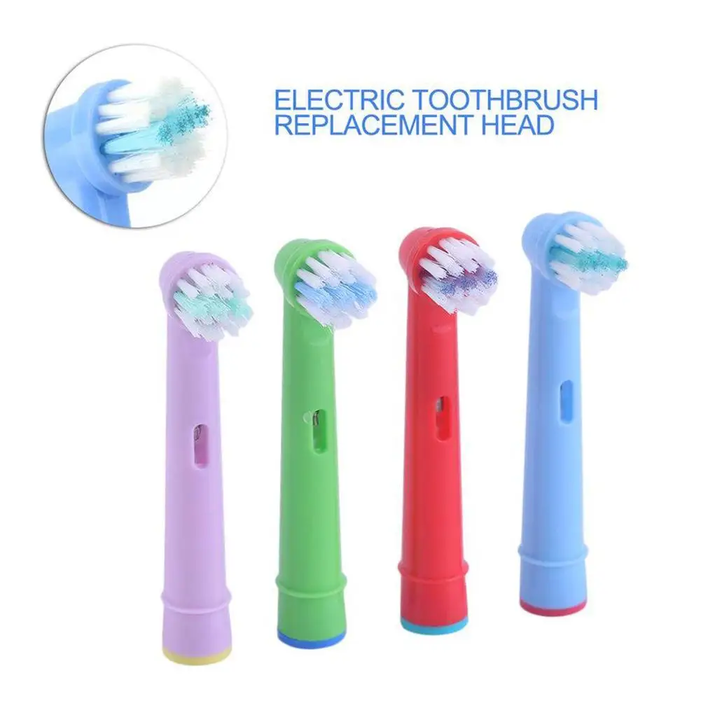 

4pcs/lot Kids toothbrush head Soft bristles Replacement Brush Heads For Oral-B Electric Toothbrush replace brush for Dental care