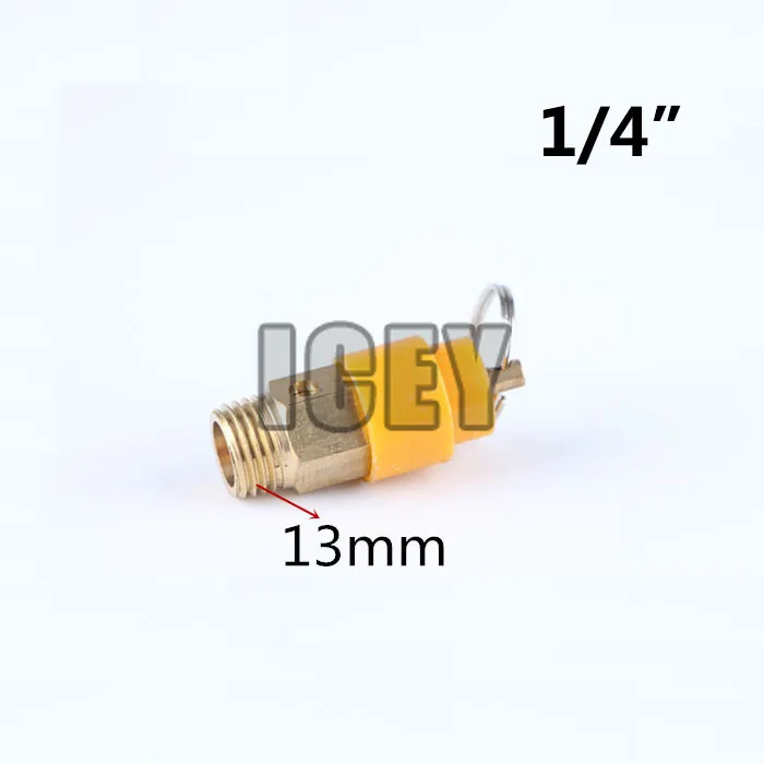 Пневматический воздушный предохранительный клапан компрессора с наружной резьбой вытяжное кольцо воздушный предохранительный клапан сброса 1/" 1/4" 3/" 1/2" дюймовый 8bar