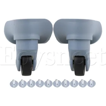 

2PCS 11x9.6cm 2Inch Wheel Dia Grey L/R Luggage Wheel DIY Accessory