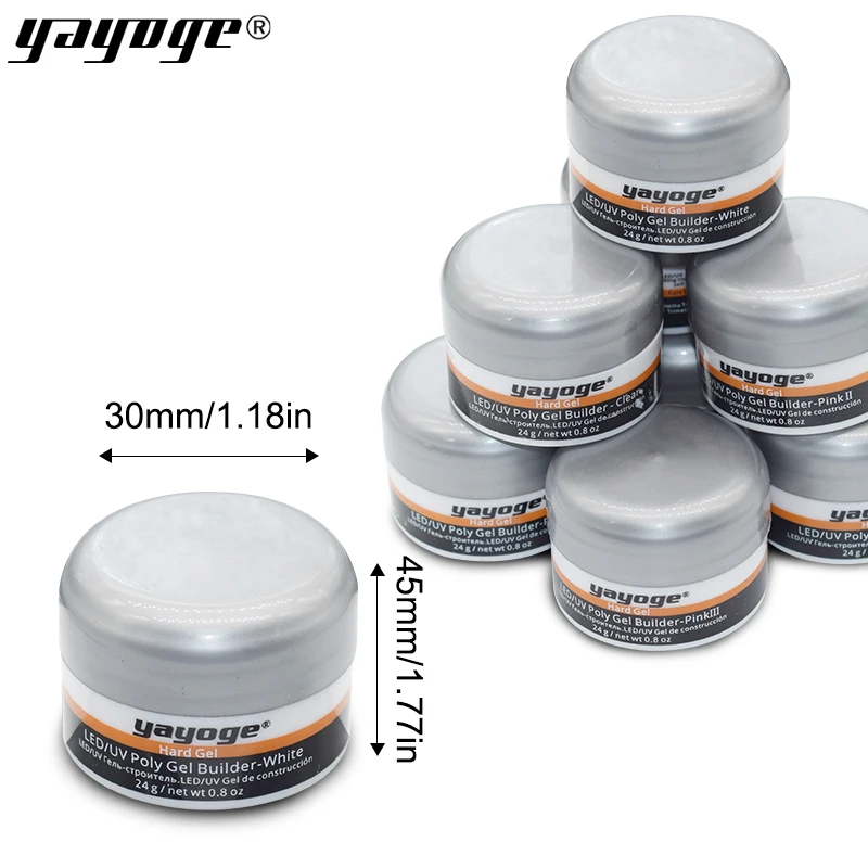 Yayoge poly builder gel barniz de uñas arte de construcción rápida puntas de dedo UV Led gel para uñas extensión gelatina dura gel laca