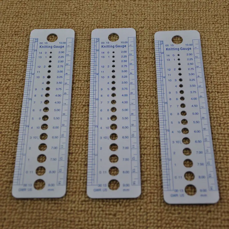 

Knitting Needle (US UK Canada Sizes) Costura Sewing Accessories Tools Gauge Inch Cm Ruler Tool