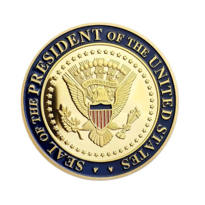 Посеребренный позолоченный Трамп памятная монета штамп Биткойн коллекция золото посеребрённая игрушка украшение для комнаты