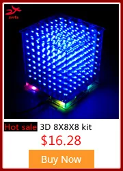 Rgb led espectro de áudio piscando kit