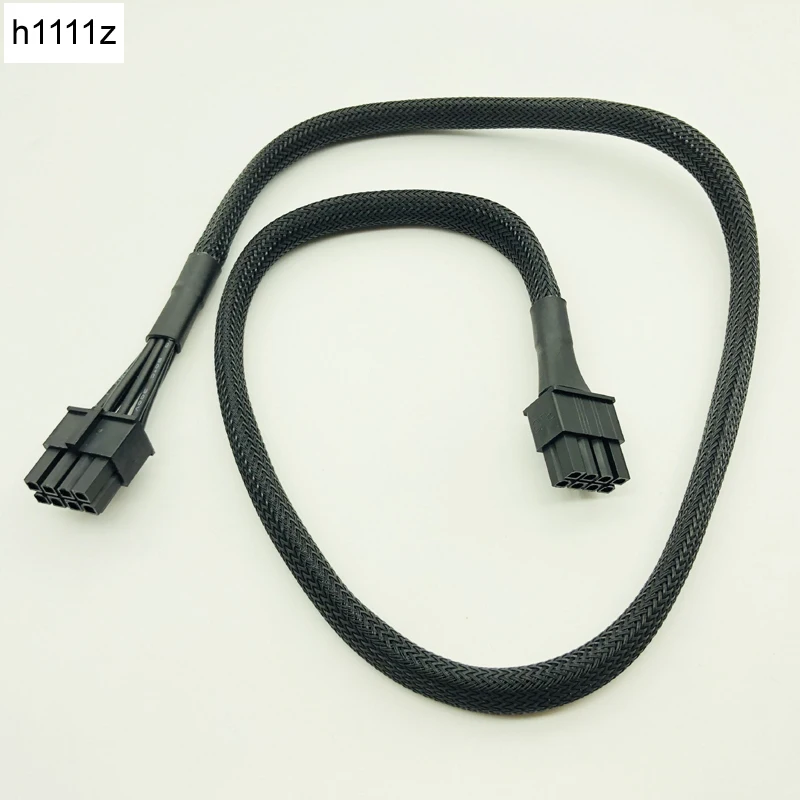 Black 650mm Sleeved 8pin CPU Power Cable 8Pin to 8(4+4)-Pin Modular Power Supply Cables for Corsair RM650X RM750X RM850X RM1000X