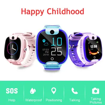

DF08 Smart watch Baby SIM Card Call Tracker Children Camera Alarm LBS Tracking Location Safe Anti-explosion screen Kids Watch
