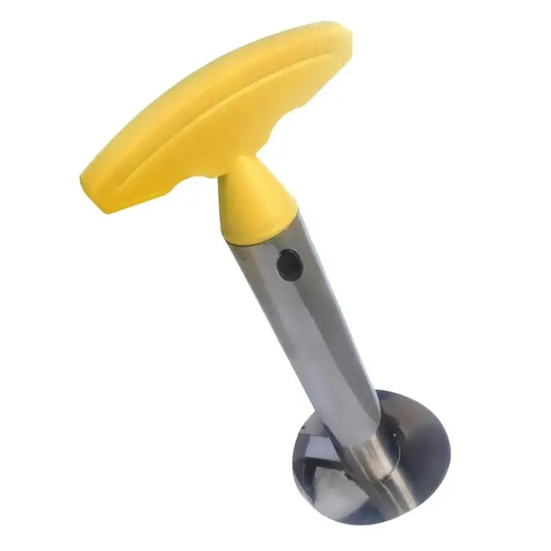 Креативный кухонный инструмент из нержавеющей стали, нож для ананаса, Овощечистка, нож для фруктов - Цвет: Цвет: желтый