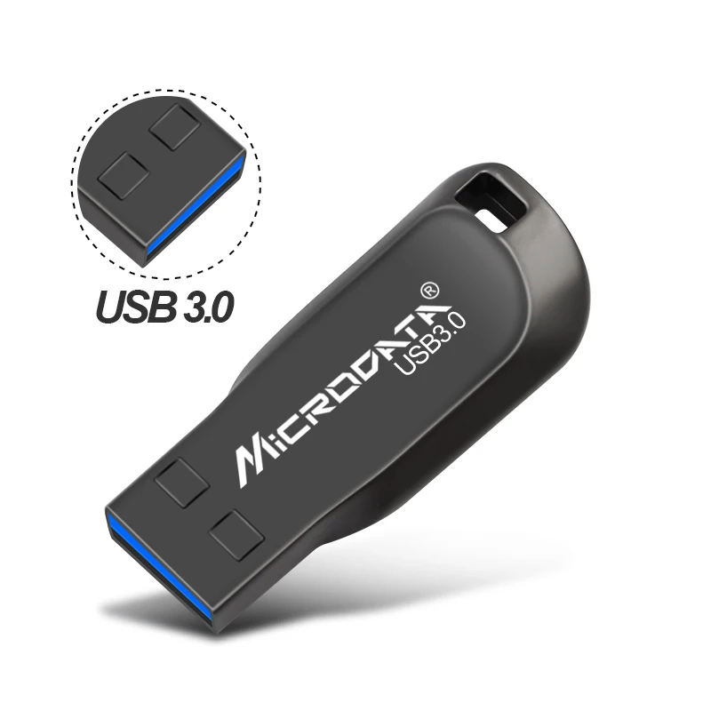 Серебристый/черный металлический USB флеш-накопитель Usb 3,0 флеш-накопитель 64 Гб 128 ГБ высокоскоростной флеш-накопитель 32 Гб 16 Гб мини USB флешка брелок флешка