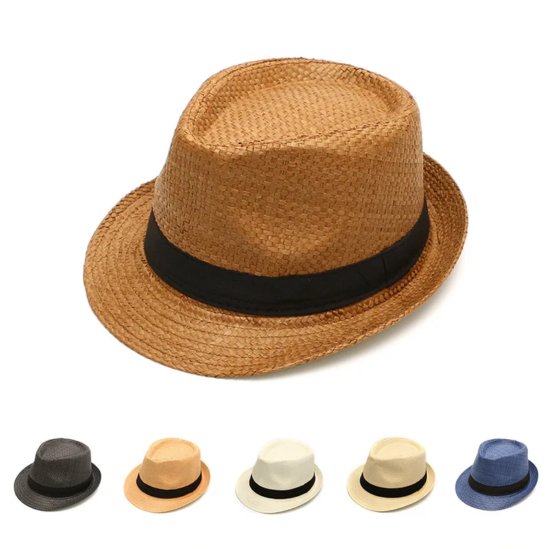 Мужская женская соломенная шляпа ручной работы дышащая Повседневная пляжная кепка для лета IK88