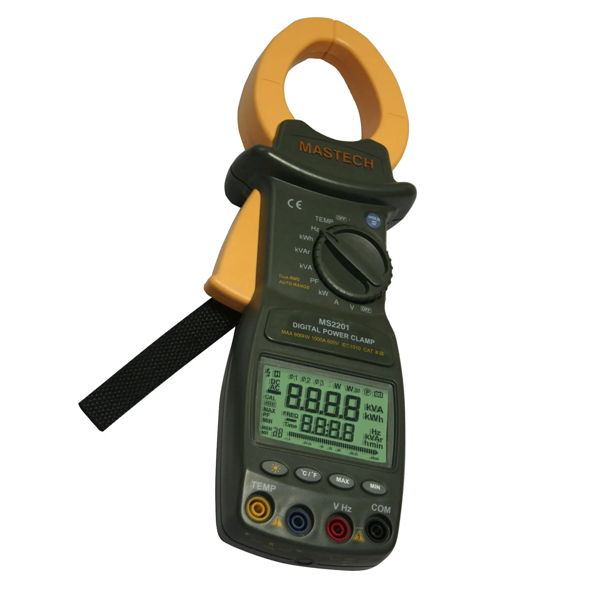 MASTECH MS2201 Digital Power Clamp Meter ACTIVE/APPARENT/REACTIVE POWER