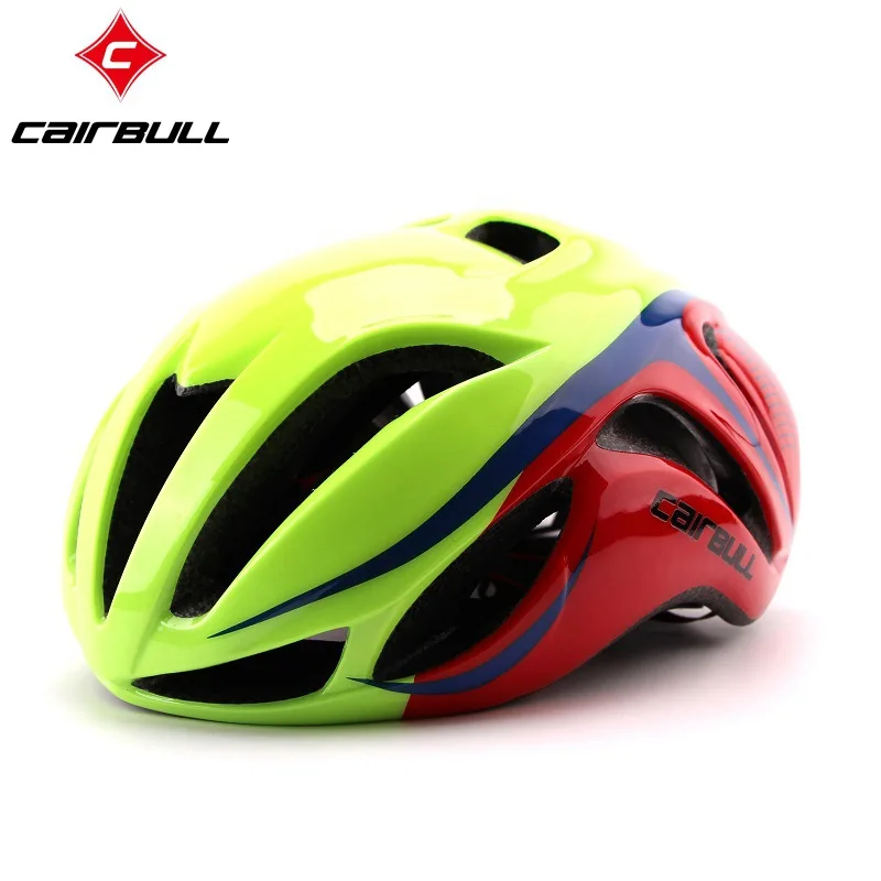 CAIRBULL велосипедный шлем для велоспорта безопасная Кепка для мужчин ультралегкий EPS+ PC Чехол MTB Дорожный велосипедный шлем цельный велосипедный шлем - Цвет: Green red