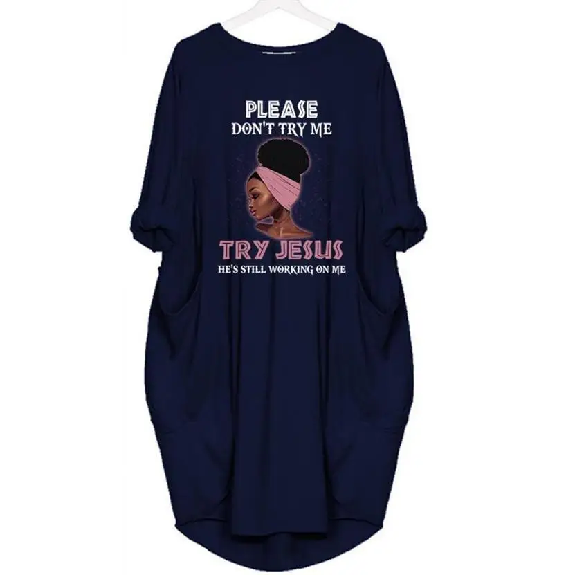 Новая футболка для женщин с цветной картинкой на заказ, с буквенным принтом, с карманом, Футболка женская, топ Femme, топы с открытыми плечами - Цвет: Blue