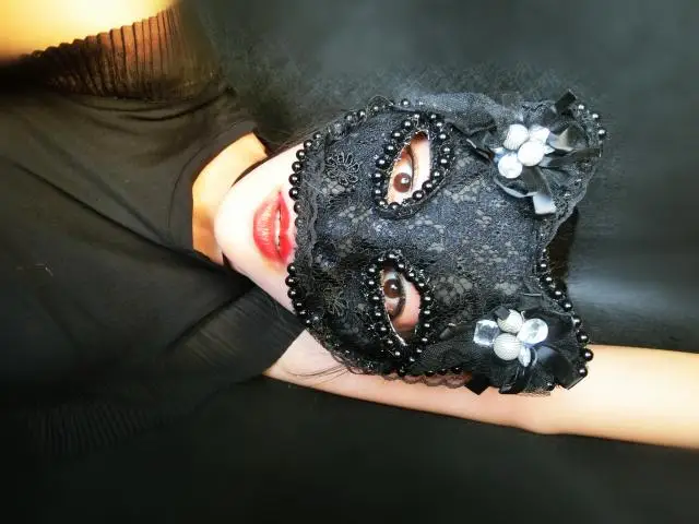 Венецианская лиса маска женщина кошка ручной работы украшение в масках песня король японская маска Хэллоуин маска для вечеринки мяч - Цвет: 2
