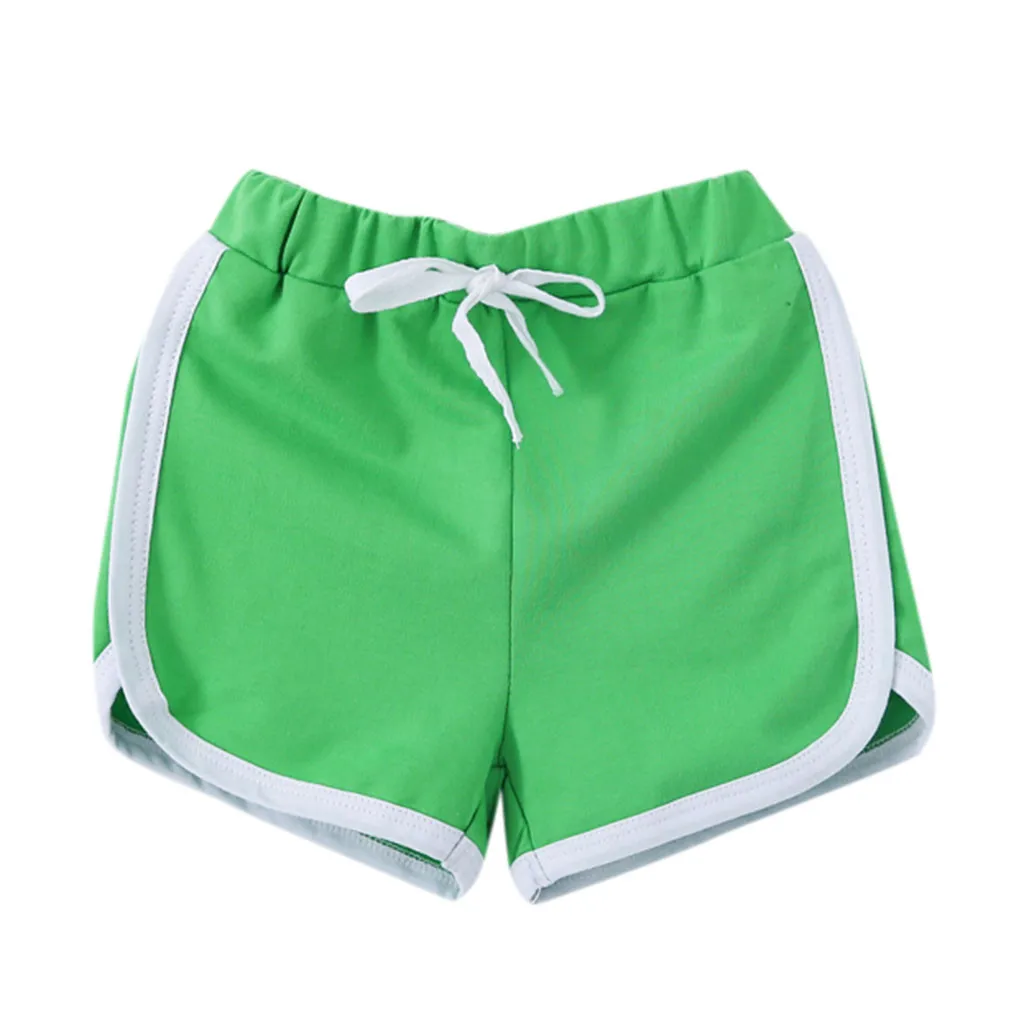 baby shorts kids shorts for girls boys toddler children Elastic sports short cotton Pants clothes шорты для мальчика хлопок 4 - Цвет: D