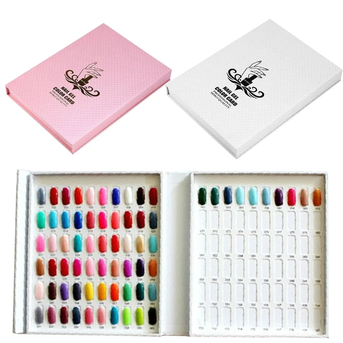 Цветная витрина для лака для ногтей, бумага для клея, цветная Палитра для ногтей, образец, 216/120 цветов, оборудование для дизайна ногтей
