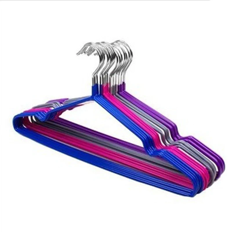 

10Pcs Set Multifunction Velvet Clothes Suit Shirt Pants Hangers Hook Stainless Steel Non Slip Storage Organize Storage Racks