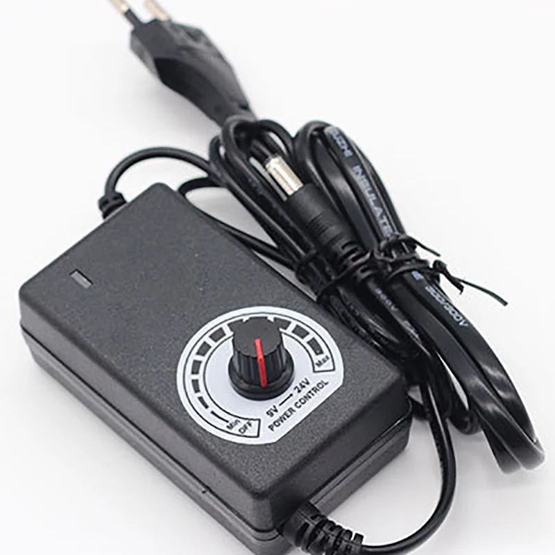  9-24V TO 9V 12V 24W 2A Universal Adjustable AC/DC Charger Adapter Switching Power SupplyFor LED Str