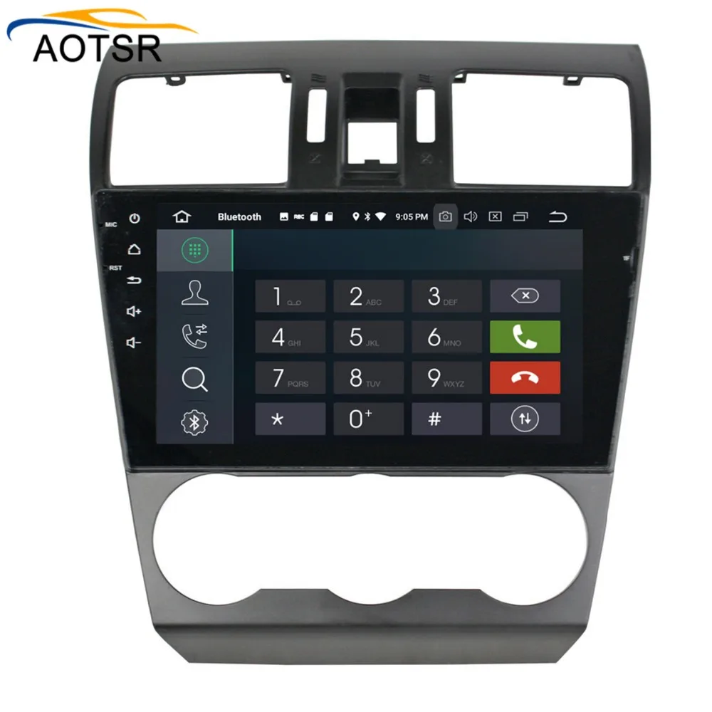 Top 9"Android 8.0 Car GPS head unit for Subaru Forester WRX 2013 2014 2015 2016 2017 2018 with Auto Stereo Radio gps navigation 4+32 4