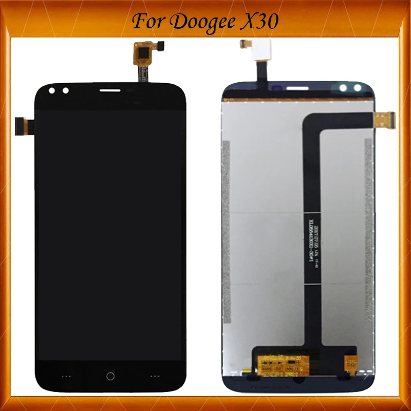 Скидка Для Doogee X30 ЖК дисплей и сенсорный экран дигитайзер сборка Замена Для Doogee X30 мобильный телефон в наличии