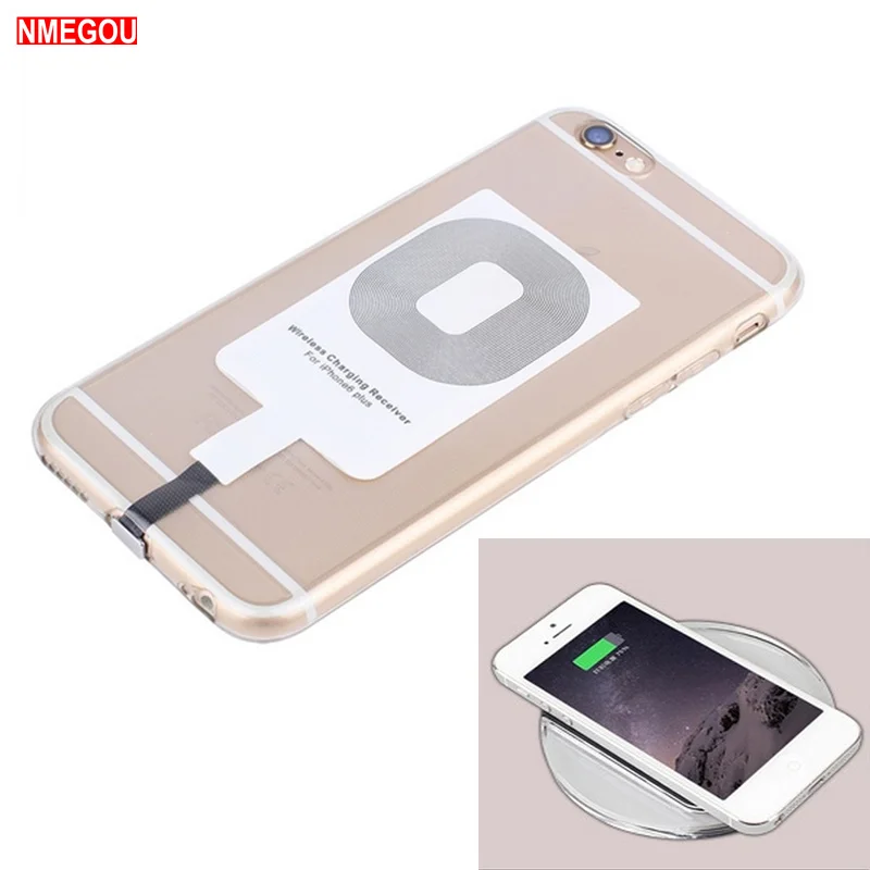 

For Apple IPhone 5 5S 5C SE 6 6S 7 Plus Qi Wireless Charger Receiver Pad Card for I Phone 5 6 S Smart Charging Recepteur Adapter