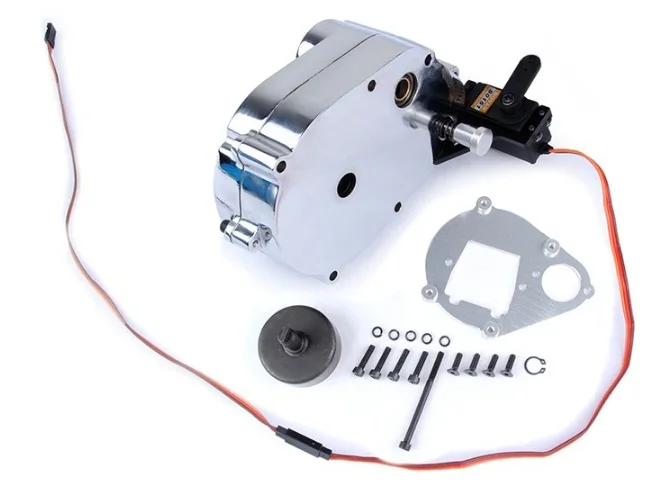 Сплав CNC обратный набор передач подходит для 1/5 HPI Rovan km BAJA 5B 5 T 5SC - Цвет: Silver