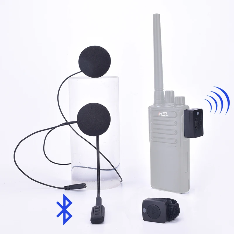 Walkie Talkie Hands Free Helmet Bluetooth Headset K/M Type Wireless