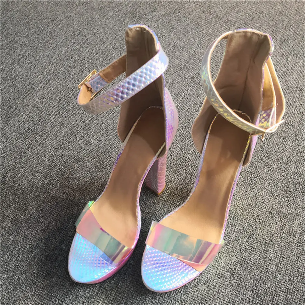 Brand New Large Size 47 Sexy Top Quality Bright Women Shoes Sandals Woman Prom Summer Party Super High Heels Lady Shoes Woman