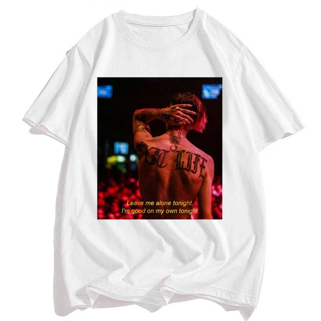 Новинка рэпер Lil Peep футболка рэп хип-хоп LilPeep Мужская крутая футболка с графическим принтом Футболка Хип-хоп топы уличная футболка - Цвет: A0500-A22-22