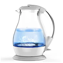 2017 New Arrival 1.7L Ring Electric Kettle Amazing Blue Led Electric Boiling Pot High borosilicate Good quality