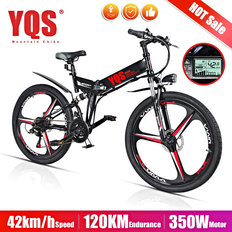 

YQS Electric Bike 500W 110KM 21Speed 40km/h battery ebike electric 26" Off road electric bicycle bicicleta