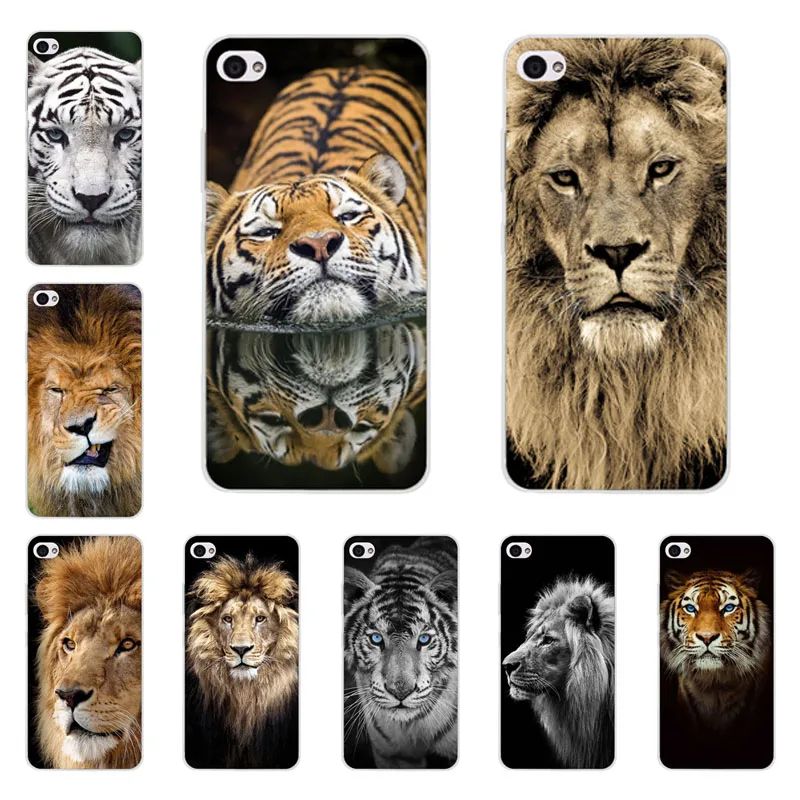 

lenovo s90 s90t Case,Silicon Tigers and lions Painting Soft TPU Back Cover for lenovo s90 s90t Protect Phone cases shell